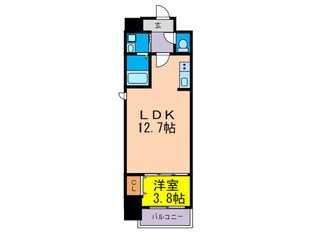 ラクラス堺筋本町の物件間取画像